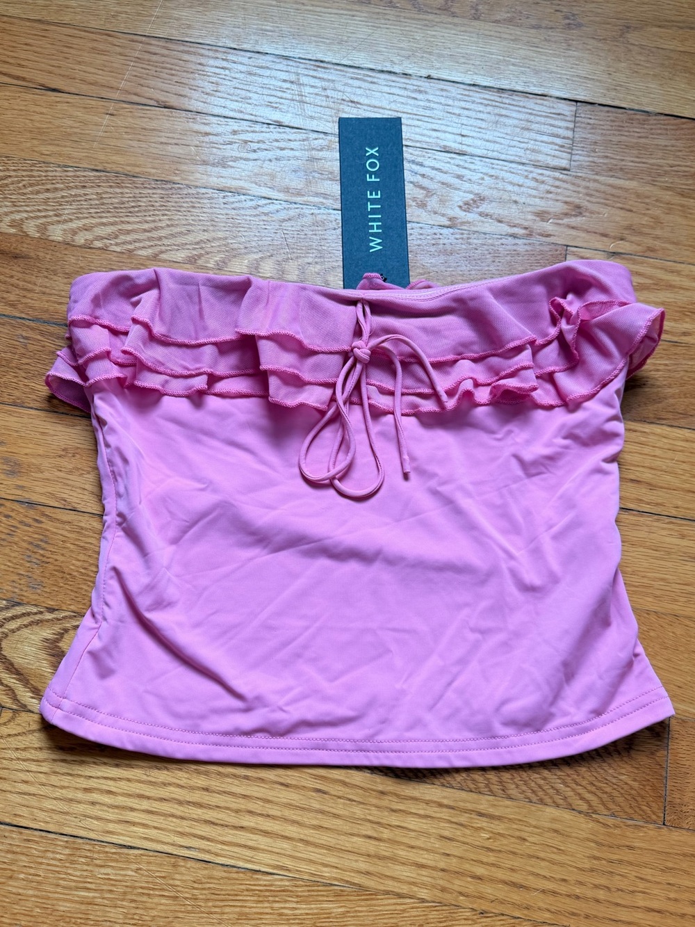 NWT White Fox Tube Top